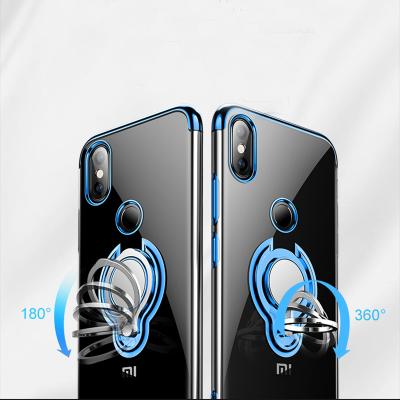 China Anti-fall Tpu Ultra-thin Magnetic Ring Kickstand Phone Case Cover for Samsung S9plus plus s10 for Huawei P30pro for sale