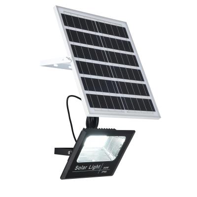 China Waterproof IP66 100W Tempered Glass Led Solar Panel Flood Lights for sale