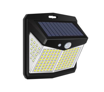 China Polycarbonate 128 led ip65 outdoor waterproof solar led wall light for sale