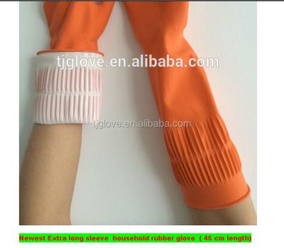 China Household Extra Long Garden Cleaning Rubber Gloves for sale