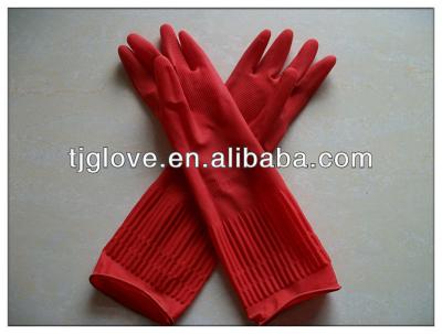 China The Long Natural Rubber Cleaning Glove/38CM for sale