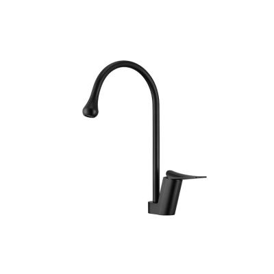 China High Quality Hot And Cold Water Taps Modern Style Black Body Metered Brass Kitchen Faucet for sale