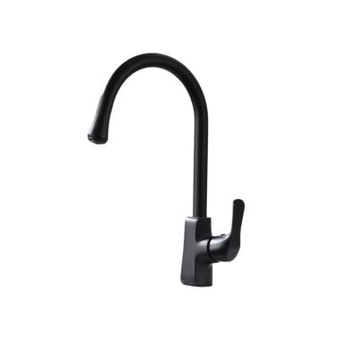 China Hot Sale Brass Sense Faucets 2022 New Design Black Deck Mounted Kitchen Faucet for sale