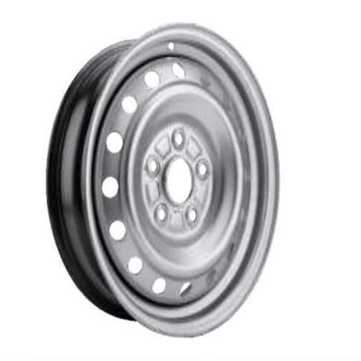 China 15* 6J Steel Wheel Passenger Car Tubeless Steel Rims Chrome Silver for sale