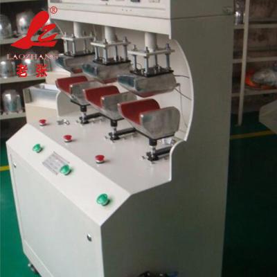 China All kinds of hats with this three heads visor ironing machine automatic hat press machine visor best price for sale