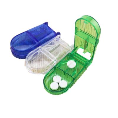 China HF2022Wholesale Plastic Transparent Storage Cases Old Materials Recycled Pill Portable Pill Crusher for sale