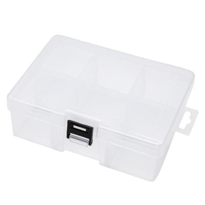 China HF2022 6 Grid Materials Recycled Plastic Jewelry Storage Box Adjustable Case Opens Storage Box for sale