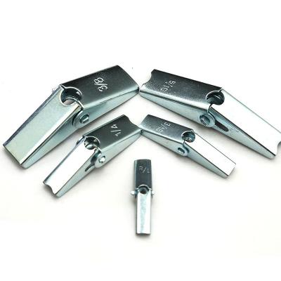 China High Frequency Steel 2021All Sizes Buttterfly Anchor Galvanized Spring Toggle M6/m8 Bolt Wing Nut With Eye Head for sale