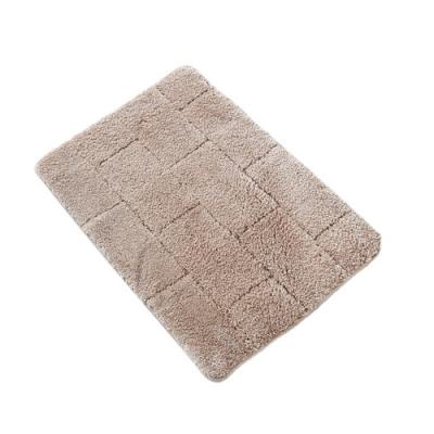 China Worth Price Non Slip Non Slip Bathroom Floor Cover Non Slip Mats Soft Fuzzy Absorbent Microfiber Washable Comfortable Bath Mat for sale