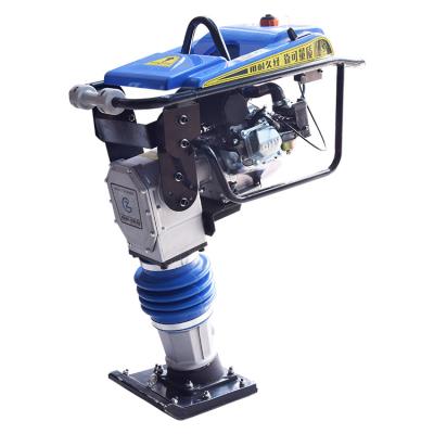 China Compacting sand Type 125 Full aluminum alloy 2T impact force gasoline Vibrat rammer jumping jack for sale