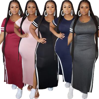 China High quality 2021 viable plus size women dresses 15 color summer casual dress women plus size dress women for sale