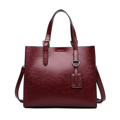 China Fashion Wholesale High Quality Casual Women's PU Leather Tote Bags Ladies Shoulder Messenger Bags for sale