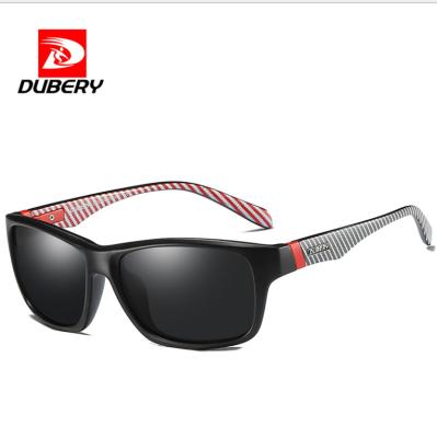 China Sports Sunglasses DUBERY D732 Fashion Rectangle Men Polarized Sports Sunglasses 2021 Fishing Sun Glasses Wholesale UV400 With Box for sale