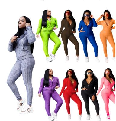 China Viable Newcomer Teams Womens Two Piece Suit Set Women Joggers , Two Piece Tracksuit Drop Set Clothing for sale