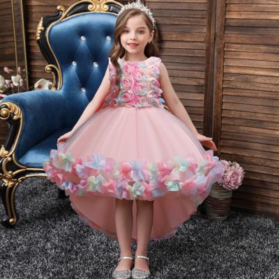 China Wedding Party Tail Princess Dress Banquet Birthday Performance Wear Bridesmaid Dress Viable Pari Dress For Baby for sale