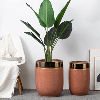 China Chinese Customizable Luxury Porcelain Eco-friendly Decoration Garden Potted Plant Ceramic Plant Pot for sale