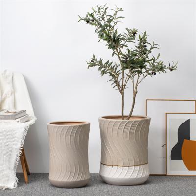 China Eco-friendly Creative Modern Unique Ornament Home Flower Design Flower Design Planter Ceramic Pot Bulk Decoration for sale