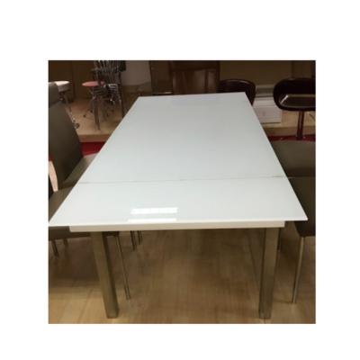 China DINING TABLE Glass Top Dining Table Modern Popular Foldable Dining Table BR-T068# for sale