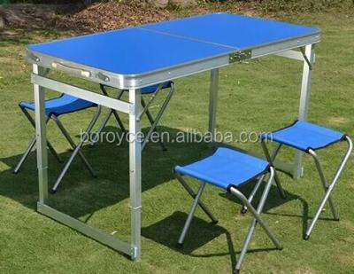 China Outdoor Portable Table Square Tube Picnic Aluminum Folding Table And Chair For Outdoor Use BR-jy12060 for sale