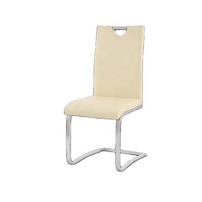 China Functional Modern Appearance Popular Metal And Stainless Steel Legs Dining Chair for sale