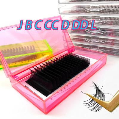 China 003 cc natural long matte lashes cashmere eyelash trays mink las extension supplies private label for sale