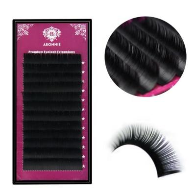 China Long Mm High Quality Abonnie Thickness Natural Professional Silk Material 0.03 8-15 Mm Different Mix Length Eyelash Extensions for sale