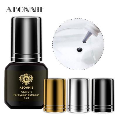 China Abonnie Private Label Wick Extension Glue 0.5s Black Gold Wholesale Waterproof 1s 5s Bottle Abonnie Private Label Wick Dry Glue for sale