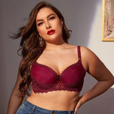 China Women Underwear Full Coverage 85D-110D Bra 3/4 D Cup QUICK DRY Plus Size Bra With Underwire for sale