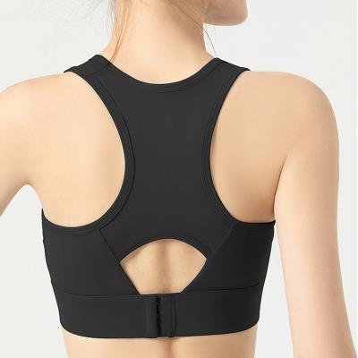 China Hot Breathable Quick Dry Popular Fitness Yoga Running Bra Tops Style Logo Crop Top Custom Womens Sports Bra for sale