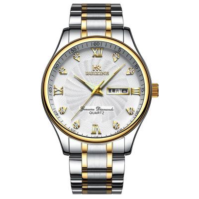 China Automatic Date Luxury Men Watch RUIXINE Quartz 18k Gold Plated Wristwatch for sale