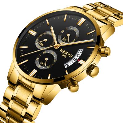 China Wholesale Chronograph 2309 Stainless Steel Solid Band Multi Function Mens Watch for sale