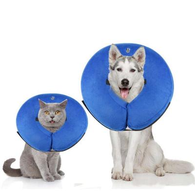 China Dog Cat Collar Soft Pet Recovery Inflatable Collar Block Vision Stocked Protective Inflatable Collar Not for sale