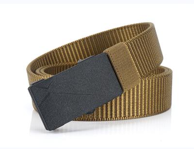 China Fashion New Style Fashion Custom Logo Belt Buckle Leisure Style Belt Canvas Fabric Elastic Belts For Men for sale