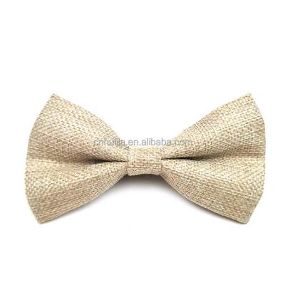 China Solid color hot quality France style customer demand good sale gift canvas bow tie for men and women for sale