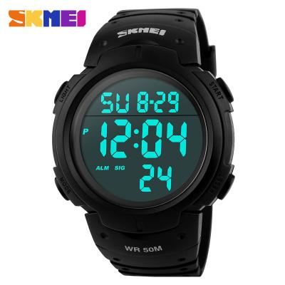 China SKMEI 1068 day/date sport watches for men 3 atmosphere water resistant sport led digital watch for sale