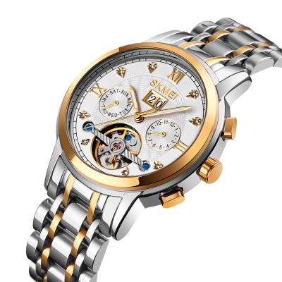 China Auto Date Skmei M029 Skeleton Watches Mens Mechanical Watch Luxury Movement Mechanical Watch OEM for sale