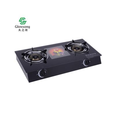 China Modern Cheap Price Gas Outlet Factory Sale Stainless Steel 2 Burner Gas Stove Economical Hot Cooker for sale