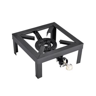 China Modern Large Black Painted Single Angle Iron Stove for sale