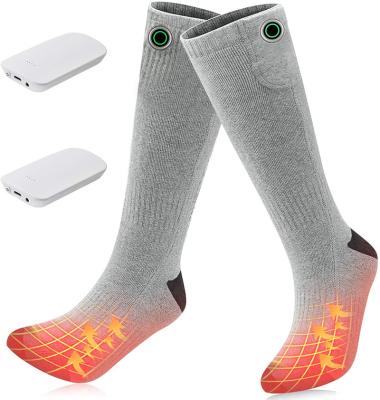 China Battery Operated Breathable Heating Socks Heated In Sock With Switch Button With Tajarly for sale