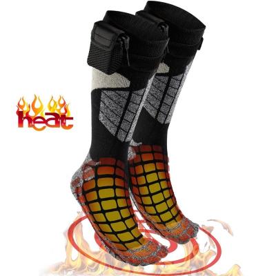 China Wholesale Unisex Anti-Fault Rechargeable Battery Heated Washable Breathable Skiing Thermal Socks Heated Socks With Battery for sale