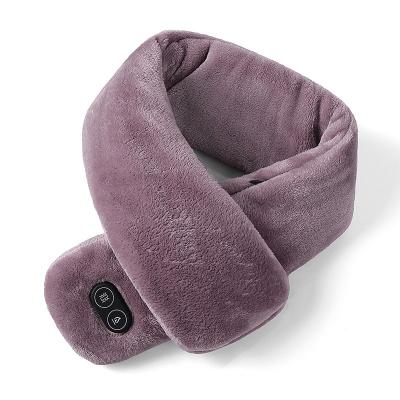 China Wholesale USB Scarves Neck Scarf Winter Plush Warmer Rechargeable Heated Scarf Short Heated Washable for sale