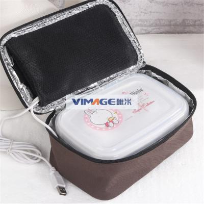 China Carbon Fiber Heatable Lunch Box USB Electric Microwave for sale