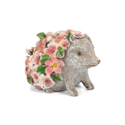 China North America Charming Shaped Garden Decoration GRAY Polyresin Hedgehog Decoration for sale