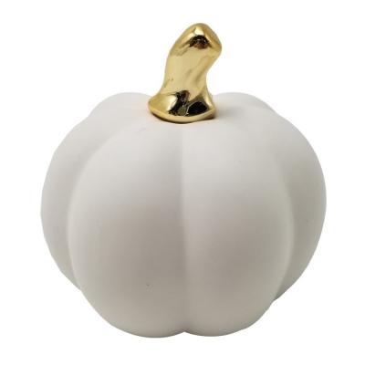 China American Hot Sale Artificial White Pumpkin Home Decor Dolomite Pumpkin Decoration for sale