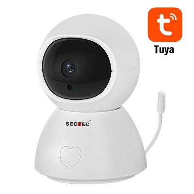 China Hot Sale Amazon Factory Price Portable Baby Monitor Night Vision Maintenance Temperature Baby Monitor TUYA Two Way Kits Camera Built-in Siren for sale