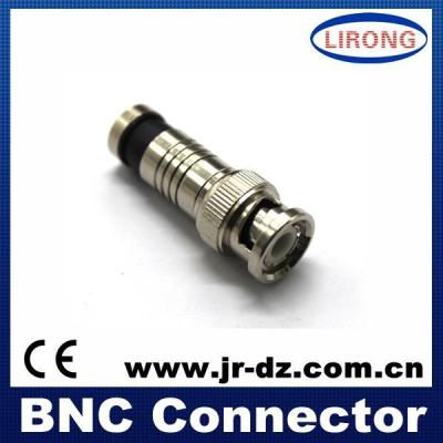 China audio & RG6 RG59 cctv video bnc f connector, compression type, zinc and brass optional for sale