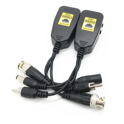 China With DC RCA Video Plug 1CH 2MP 5MP 8MP CVI TVI AHD HD BNC to RJ45 PVA Video CCTV HD Balanced Transformer for sale