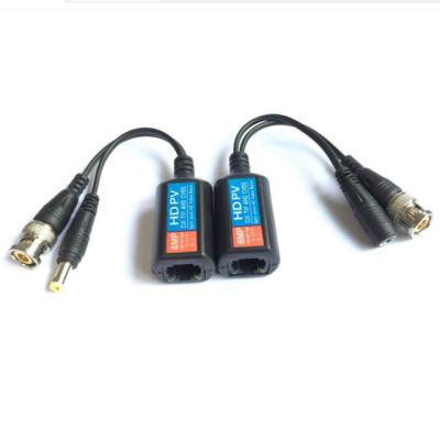 China 8MP HD Video and Power Video DC Power Balance Transformer BNC RJ45 to HD-CVI/TVI/AHD Connector Transceiver for CCTV Security Cameras for sale