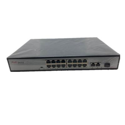 China POE 19 PORTS 16 ch 10/100Mbps PoE 2ch 10/100/1000Mbps Uplink Ports 1ch SFP Port IP POE Switch for sale