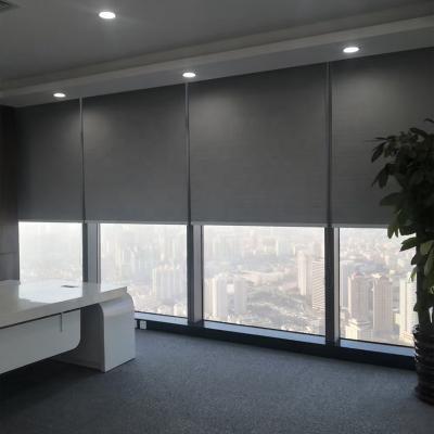 China Traditional Office Finished UV Fire Retardant Curtains Sunshade Shade Roller Sun Shade Roller Multiple Color Choice Accessory for sale